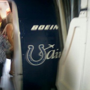 The entrance to the special Airtran "Colts" 717.