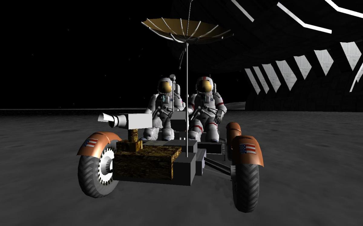 31) Approaching the opposite pontoon in rover