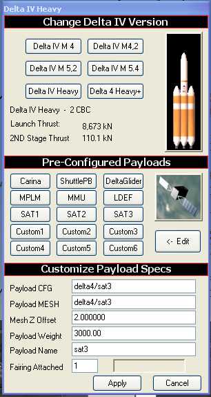 6 customizable payloads