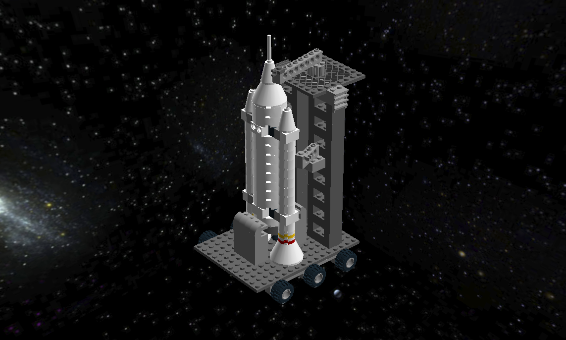 A Space Launch System LEGO model I designed.