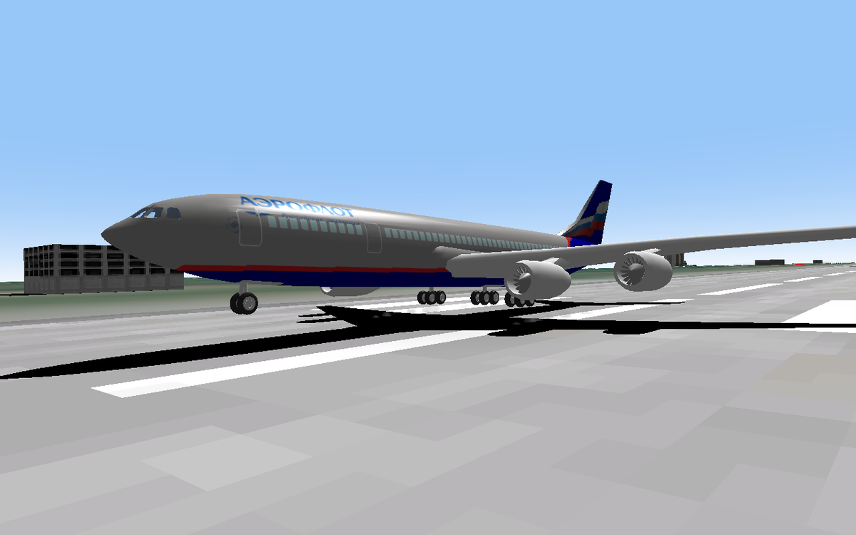 Aeroflot Il96 charter taking of from KSC...