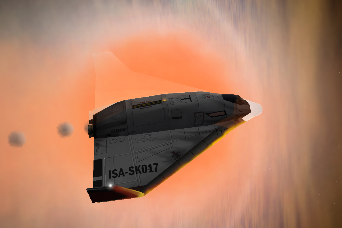 after the short flight through the Attmosphere I flew upwards again