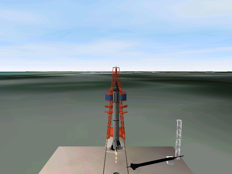 Alan Shepard lifts-off!