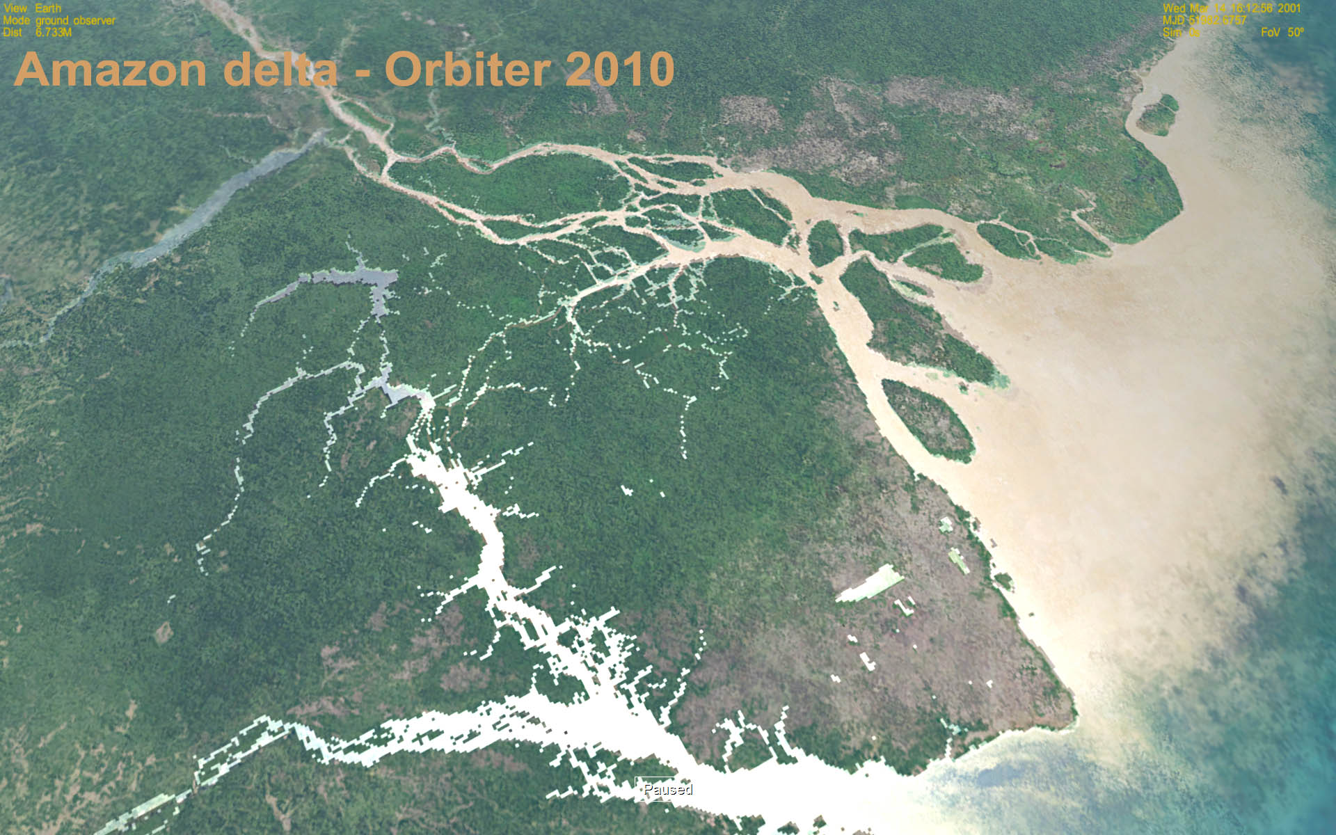 Amazon delta - Orbiter 2010 water mask