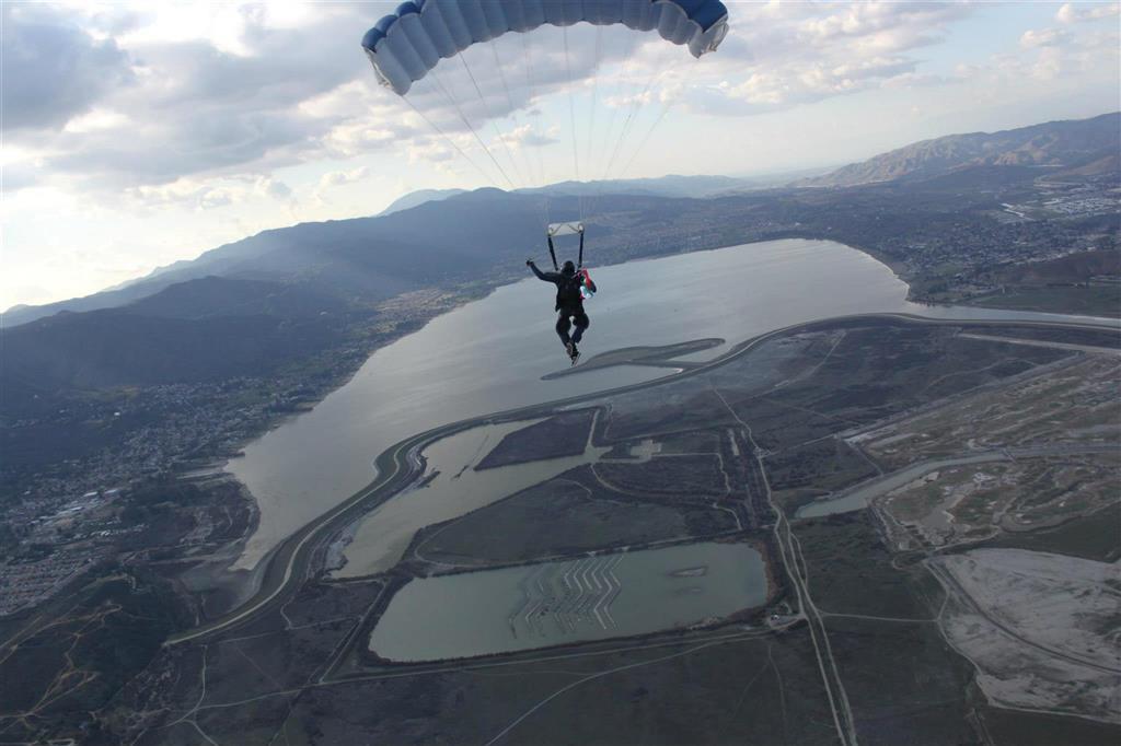 Beautiful day over Lake Elsinore.