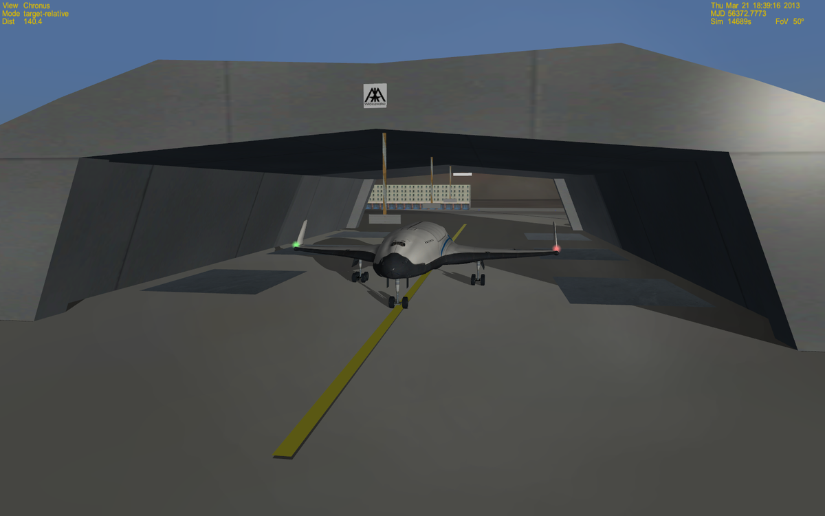 Chronus in the hangar.