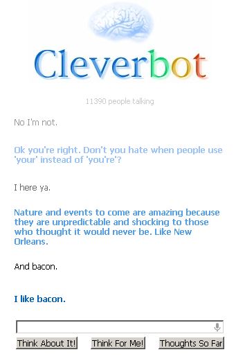 Cleverbot Bacon