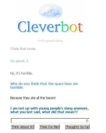 Cleverbot Space Bees