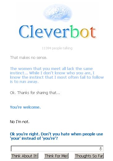 Cleverbot Your You're