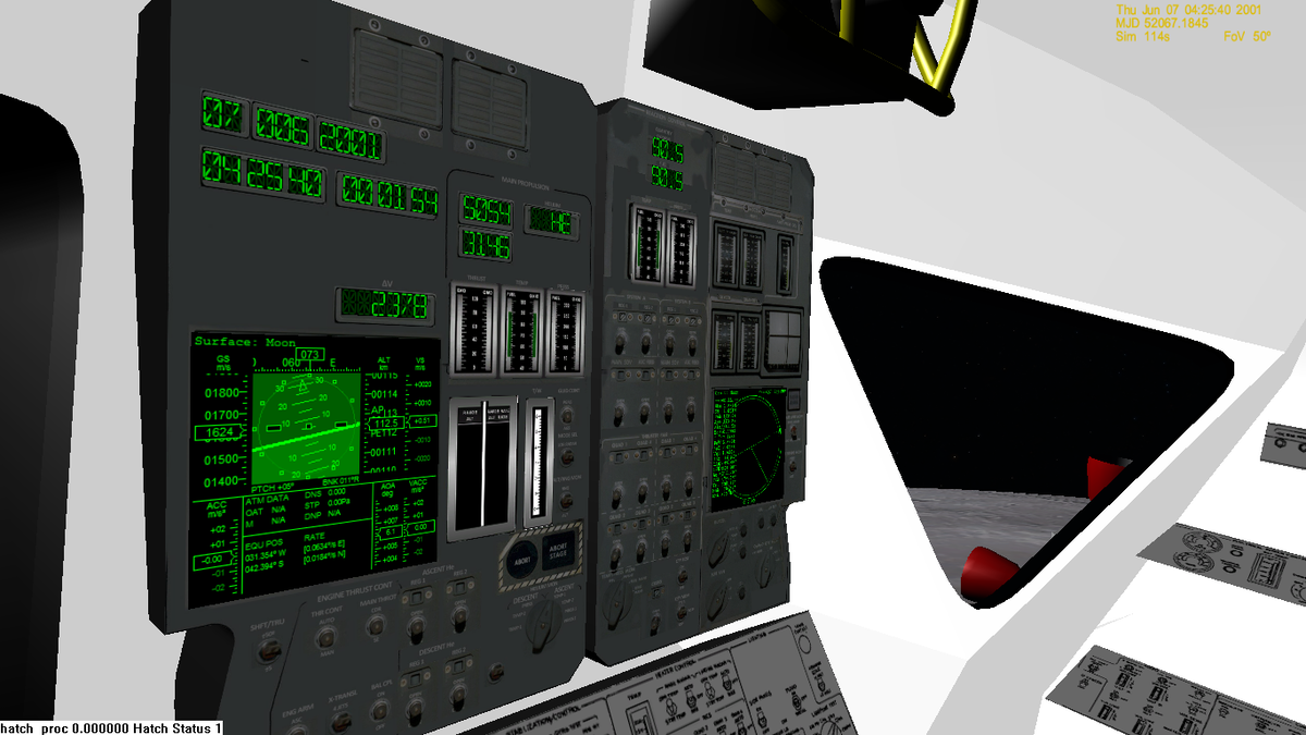 Cockpit WIP: Commander's position looking right.