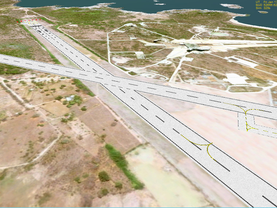 Crossed runway
