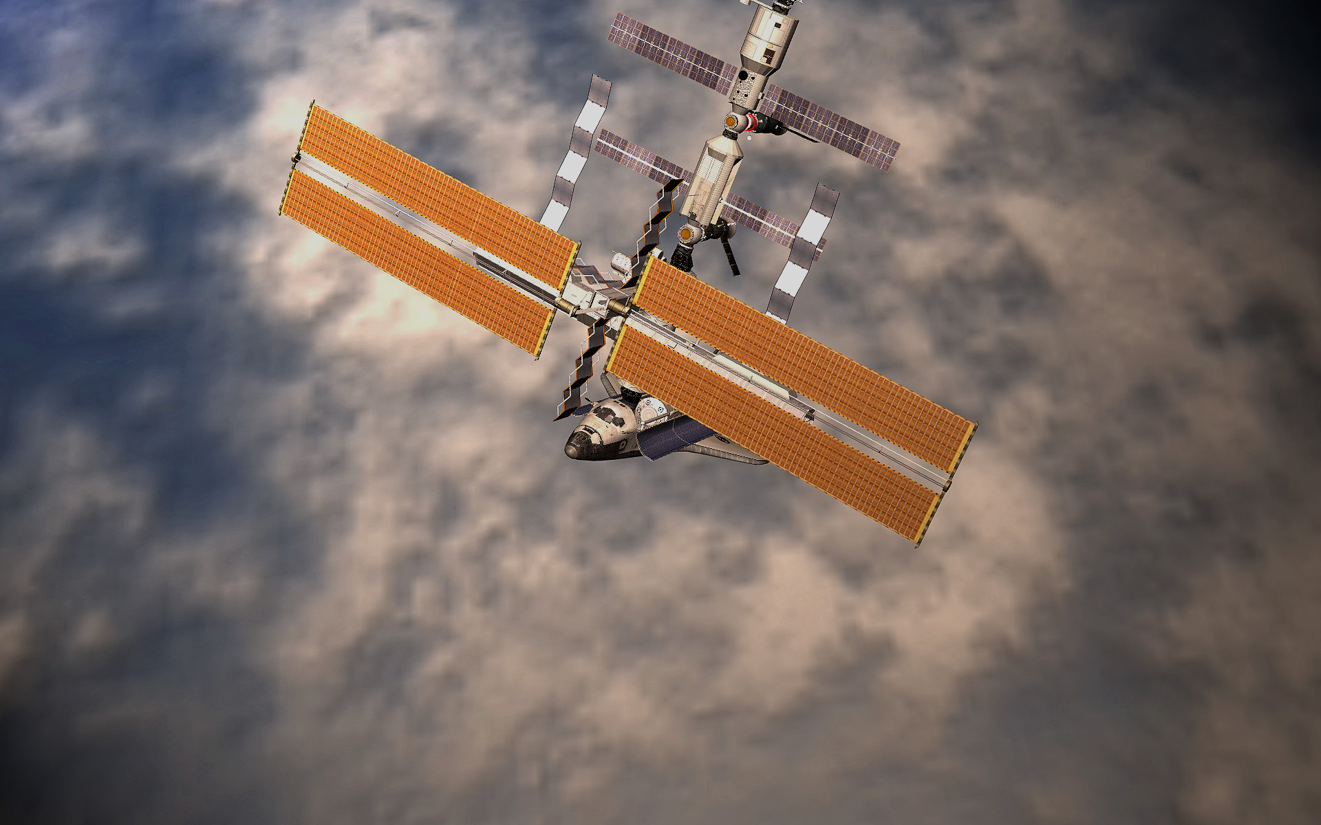 Discovery at ISS