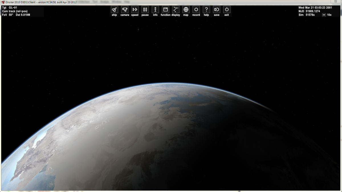 E. Bruneton's atmosphere in D3D11Client - orbit
