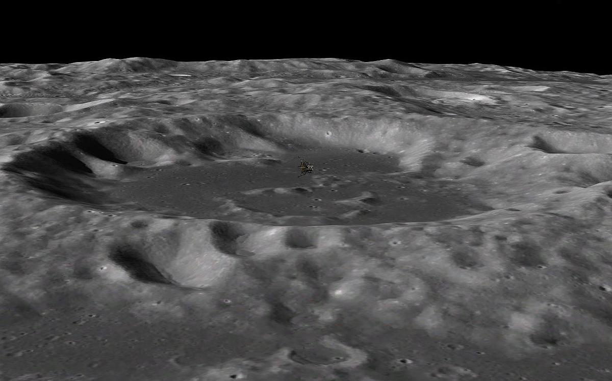 Eagle runup to PDI Apollonius Crater AMSO/Orbiter 2016