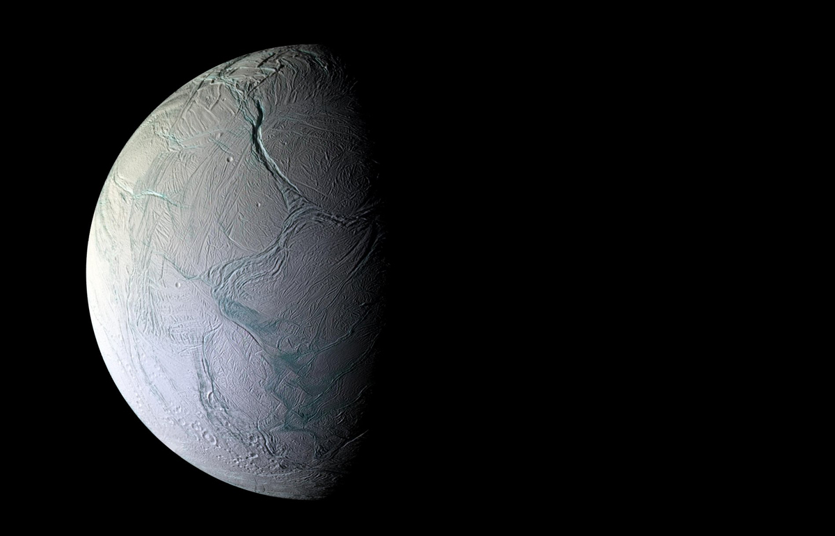 Enceladus from Cassini.