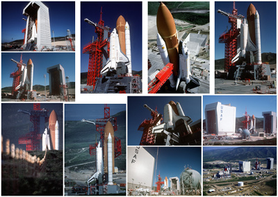 Final look at the West Coast space shuttle
 
Later photographs from 1985 provide another look at the only time a space shuttle vehicle ever stood at V
