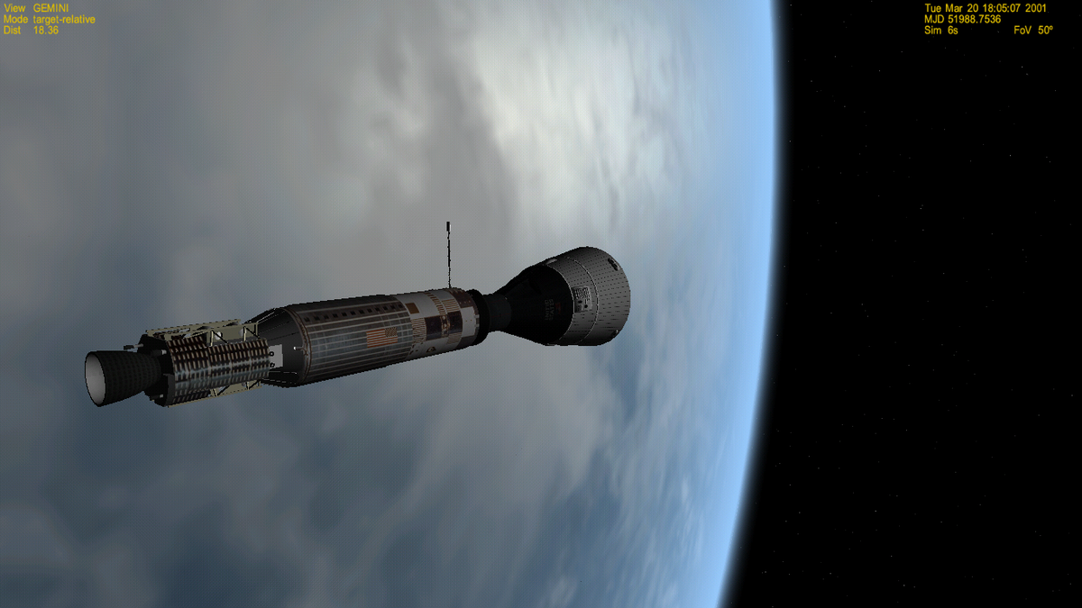 Gemini Docked in Agena