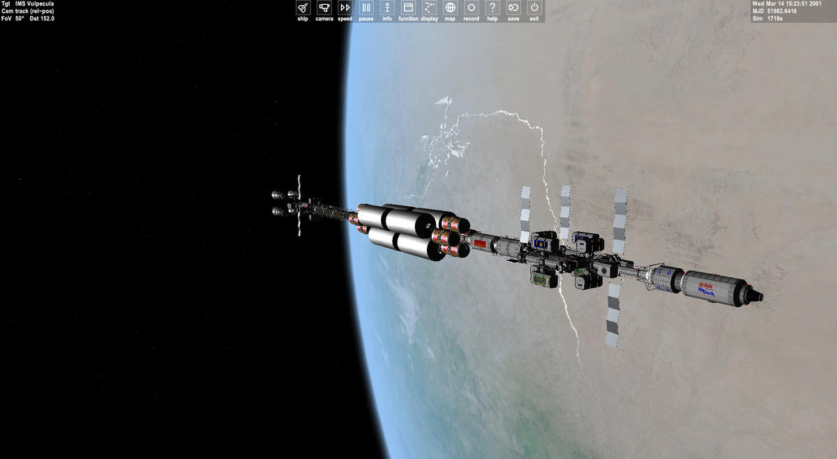 IMS Vulpecula   Fully Loaded in Earth Orbit