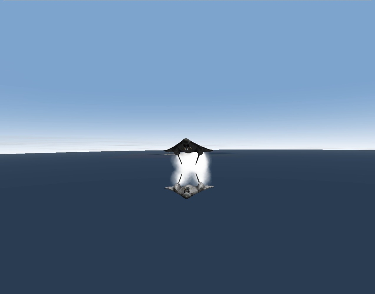 Inverted XR2 formation flight: I was worried about the paint there :P