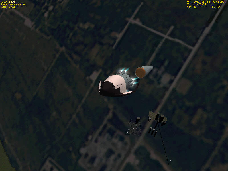 Kliper Launch Escape System test at Cape Canaveral.