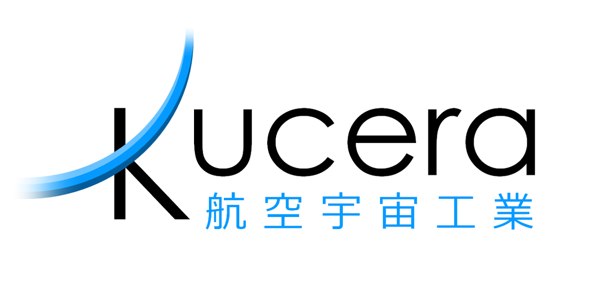 Kucera blue 'Horizontal Arc' logo-
"Kucera 航空宇宙工業 (Koukuu Uchuu Kougyou: Aerospace Industries)"