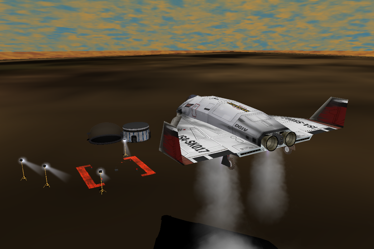 landing at a UCGO base on Titan