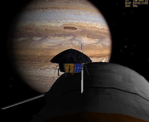 launching a probe to orbit Jupiter