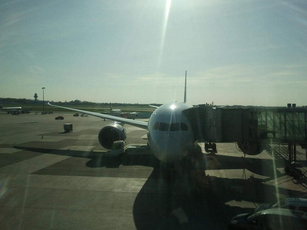 LOT's 787 at Warsaw airport