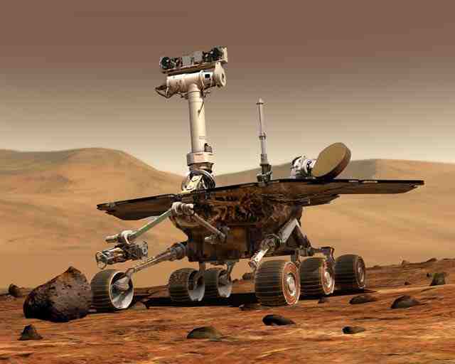 Mars Opportunity rover, which is still ummm roving around the surface of Mars.