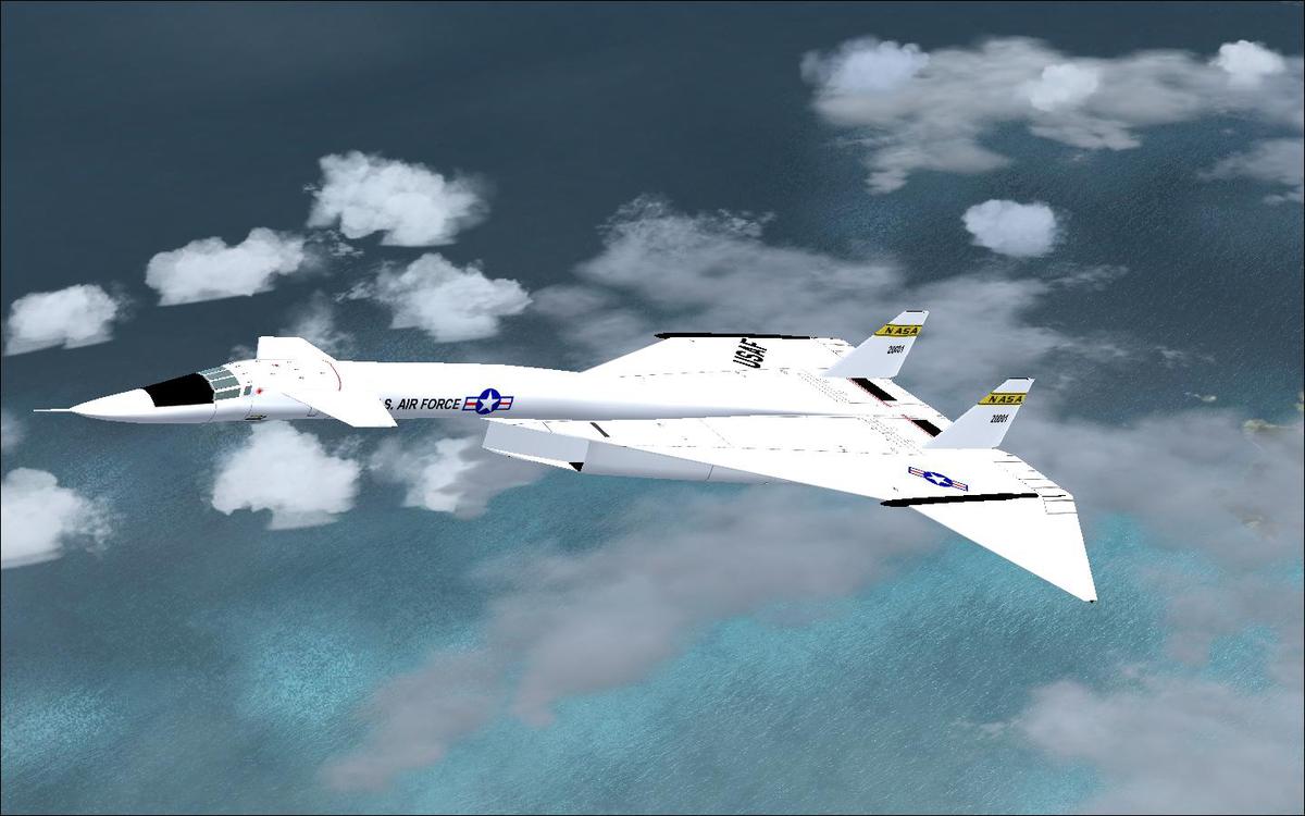 Me piloting the XB-70 on Flight Simulator X