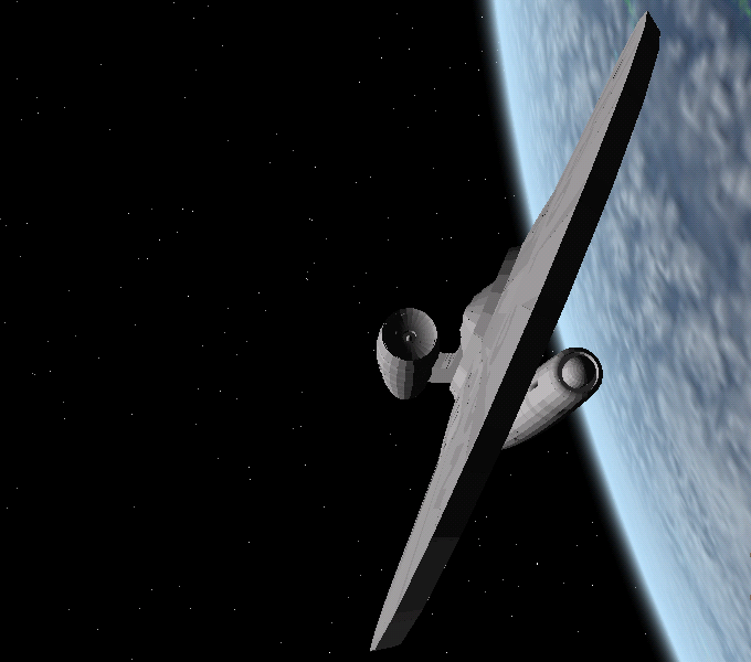 My first addon! The USS Kelvin Orbiting Earth