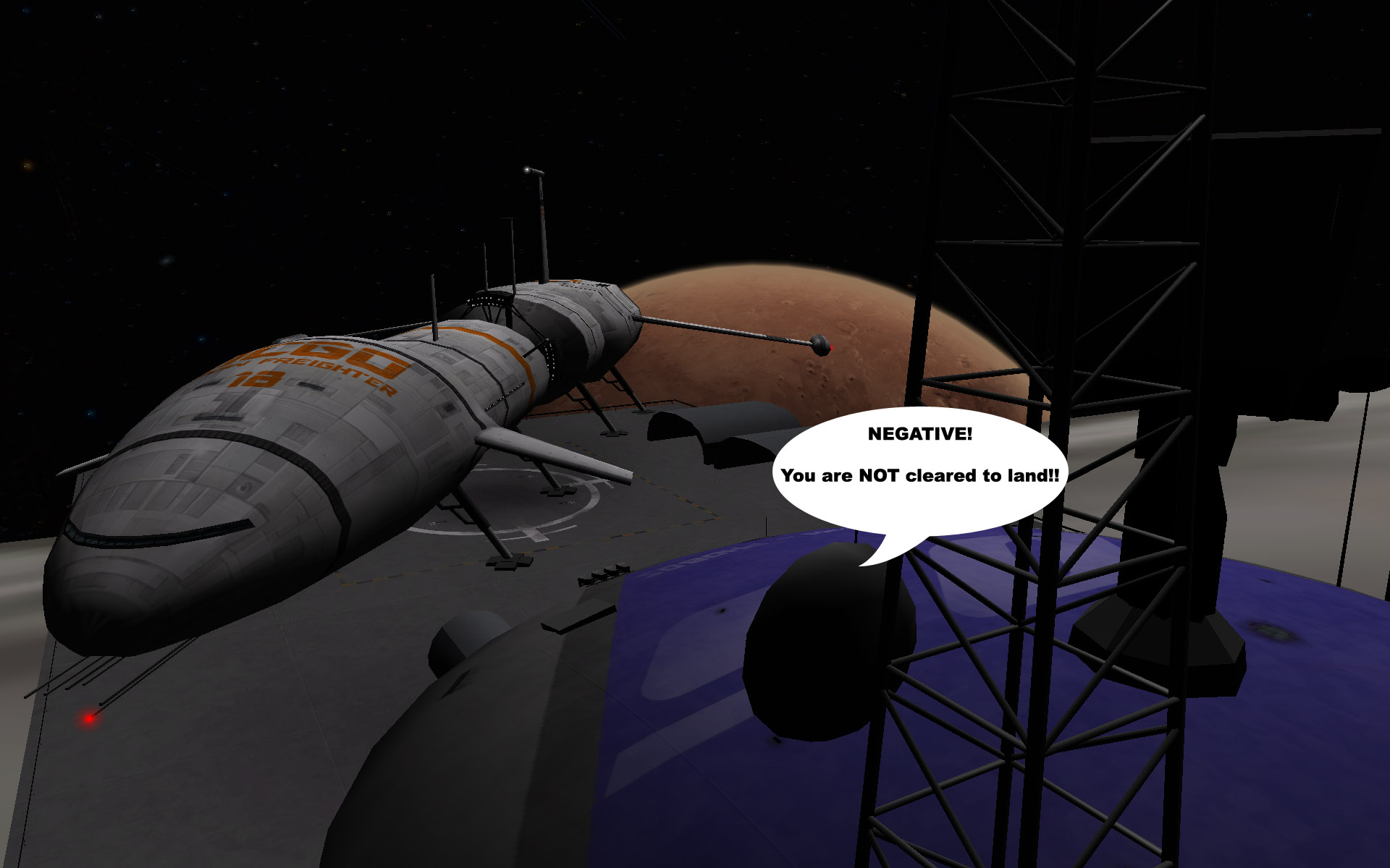 NEGATIVE! You are NOT cleared to land!!