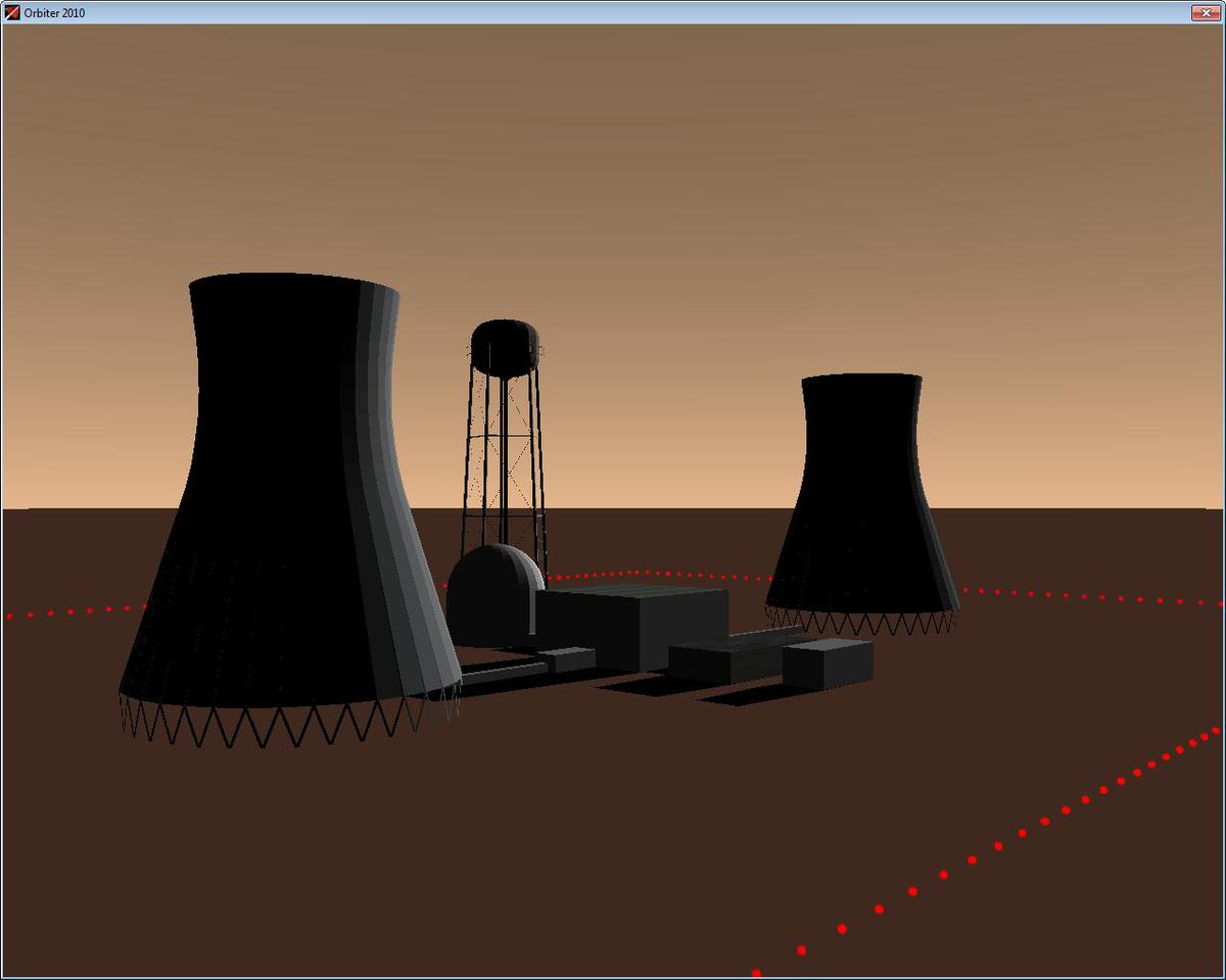 Nuke plant on Mars, with upgraded facilities as suggested by Urwumpe.