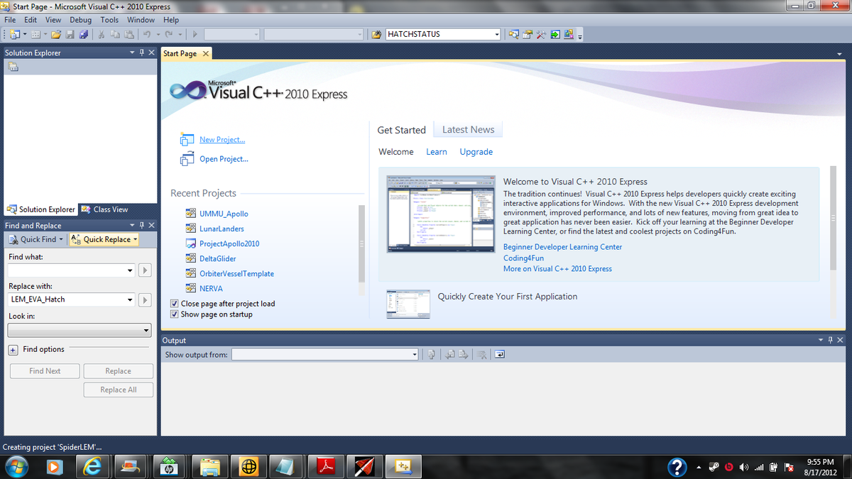 Open Visual Studio