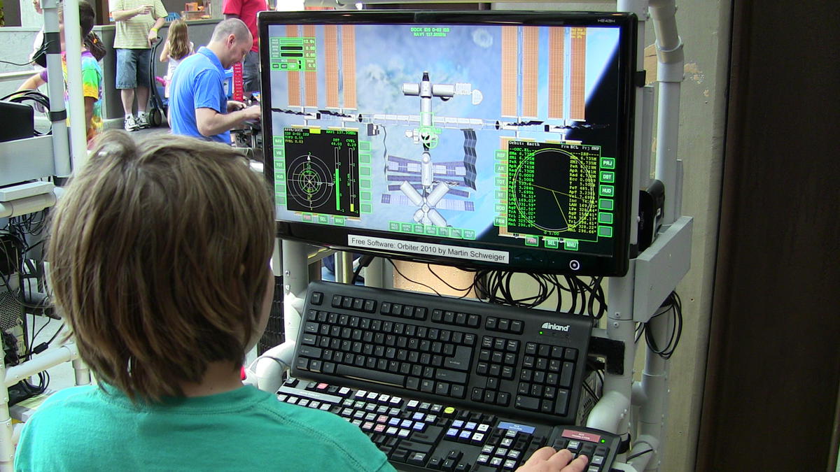 Orbiter Simpit at Maker Faire 2013