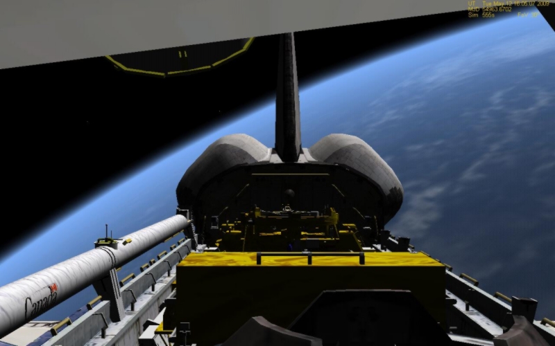 Orbiter STS 125 Cargo bay view