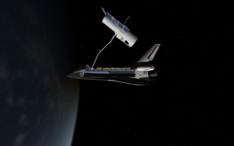 Orbiter STS 125 HST capture