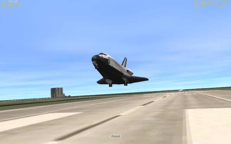 Orbiter STS 125 landing