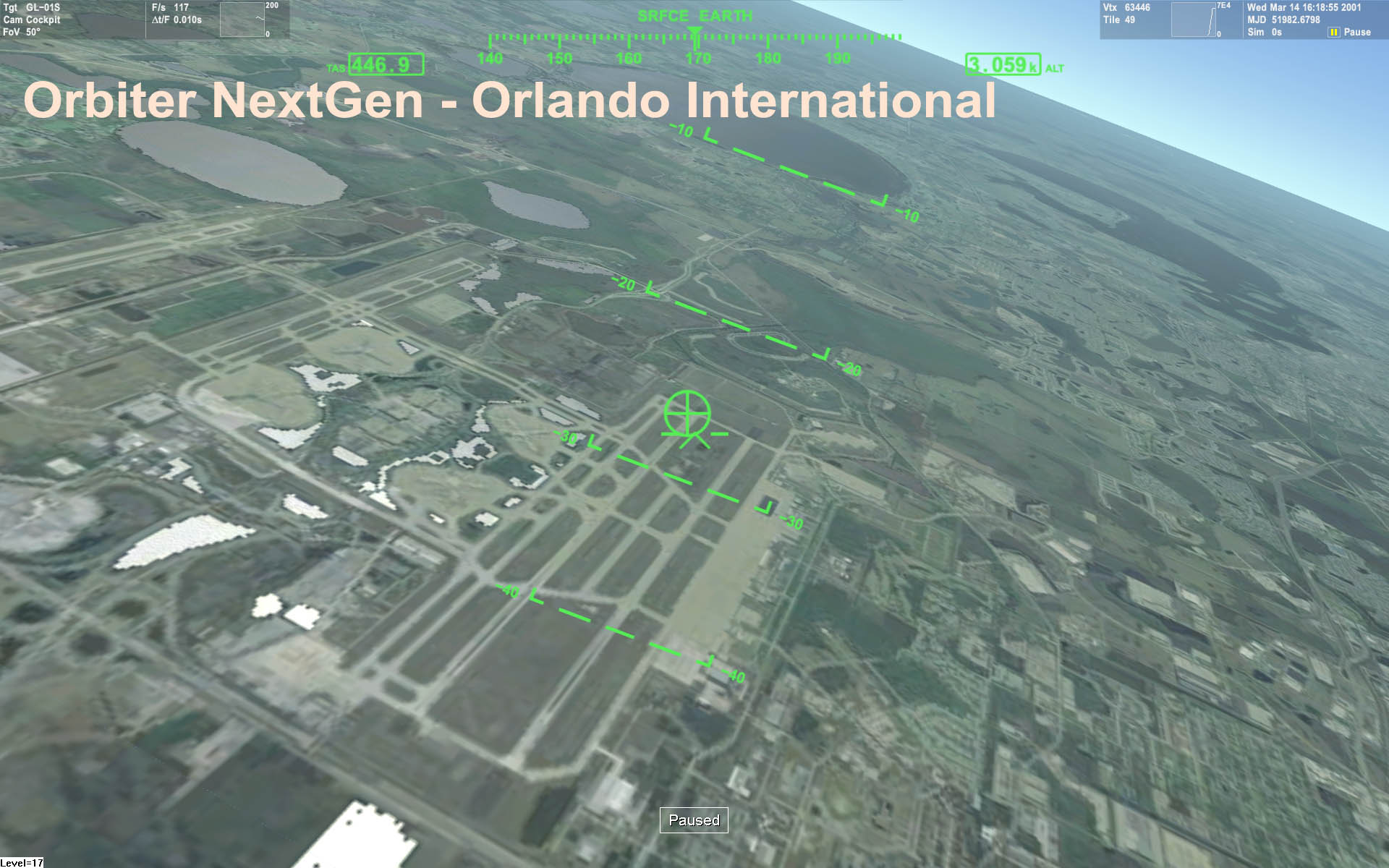 Orlando International: Orbiter NextGen with new planet renderer.