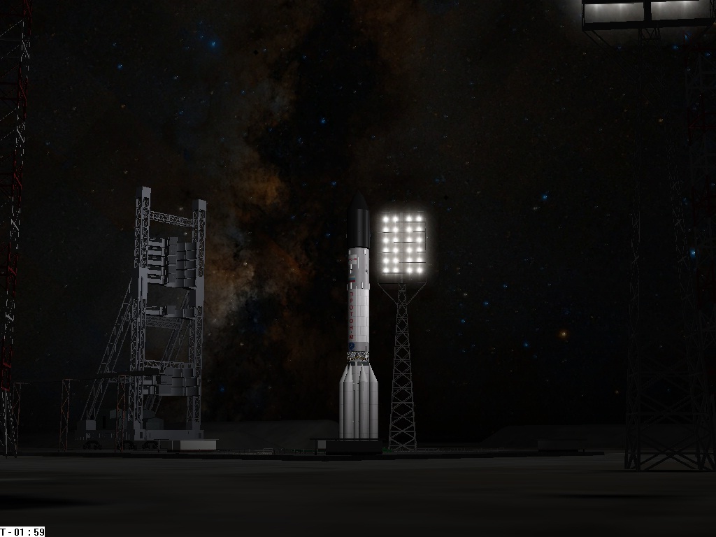 Proton M At Night