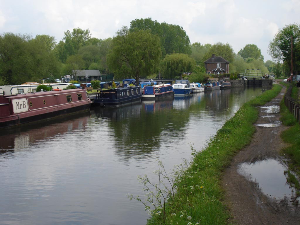 River barges in Lea valley