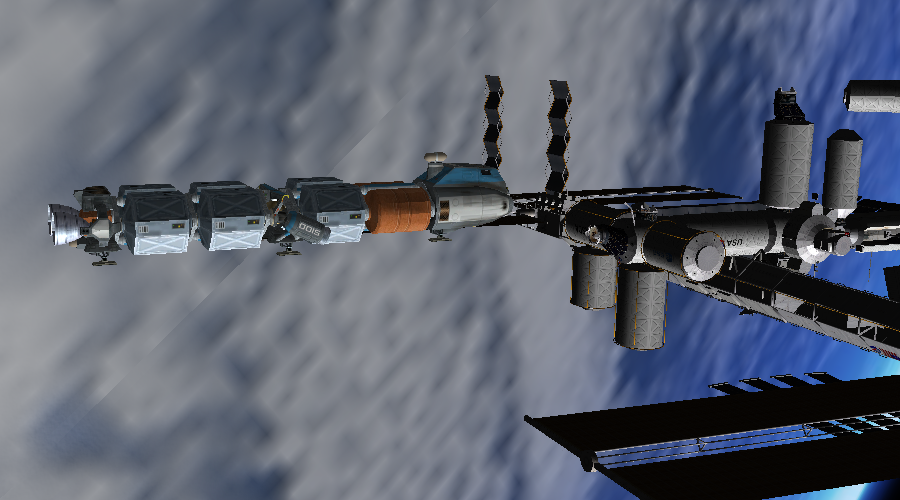 Shuttle A approaches ISS