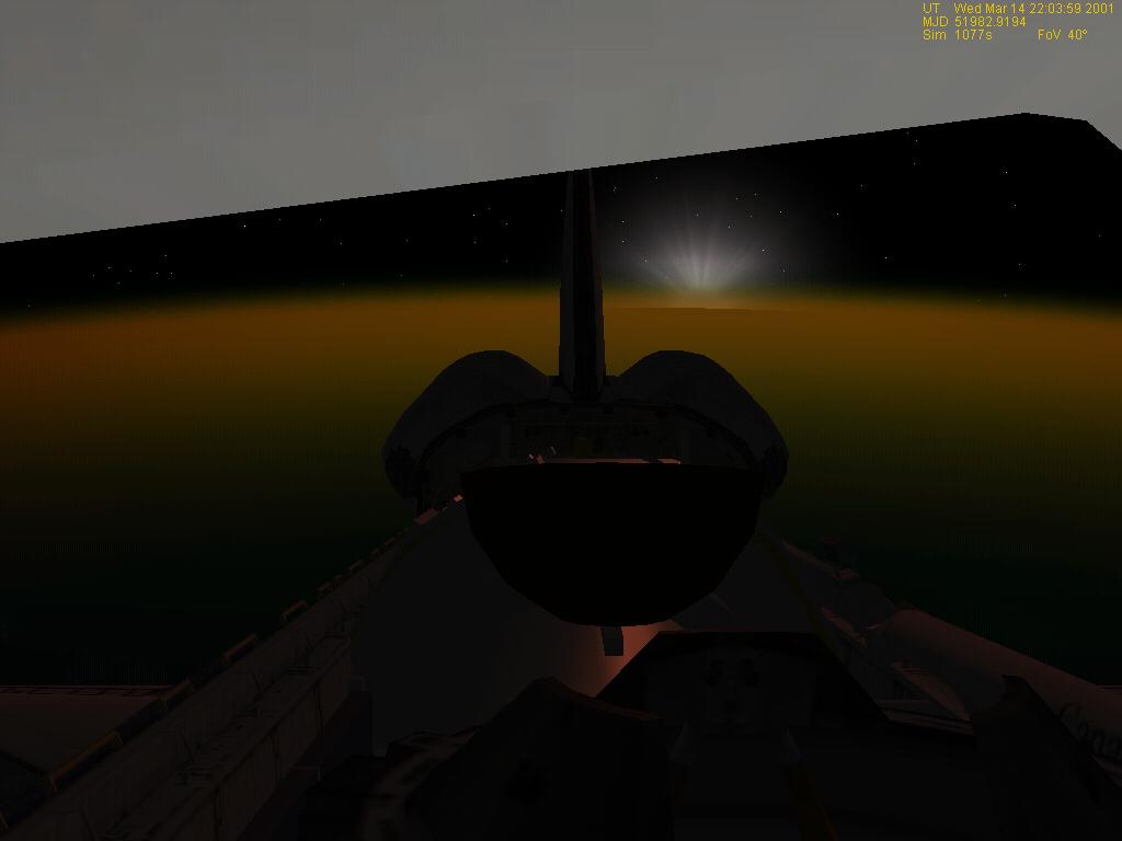 shuttle sunset1