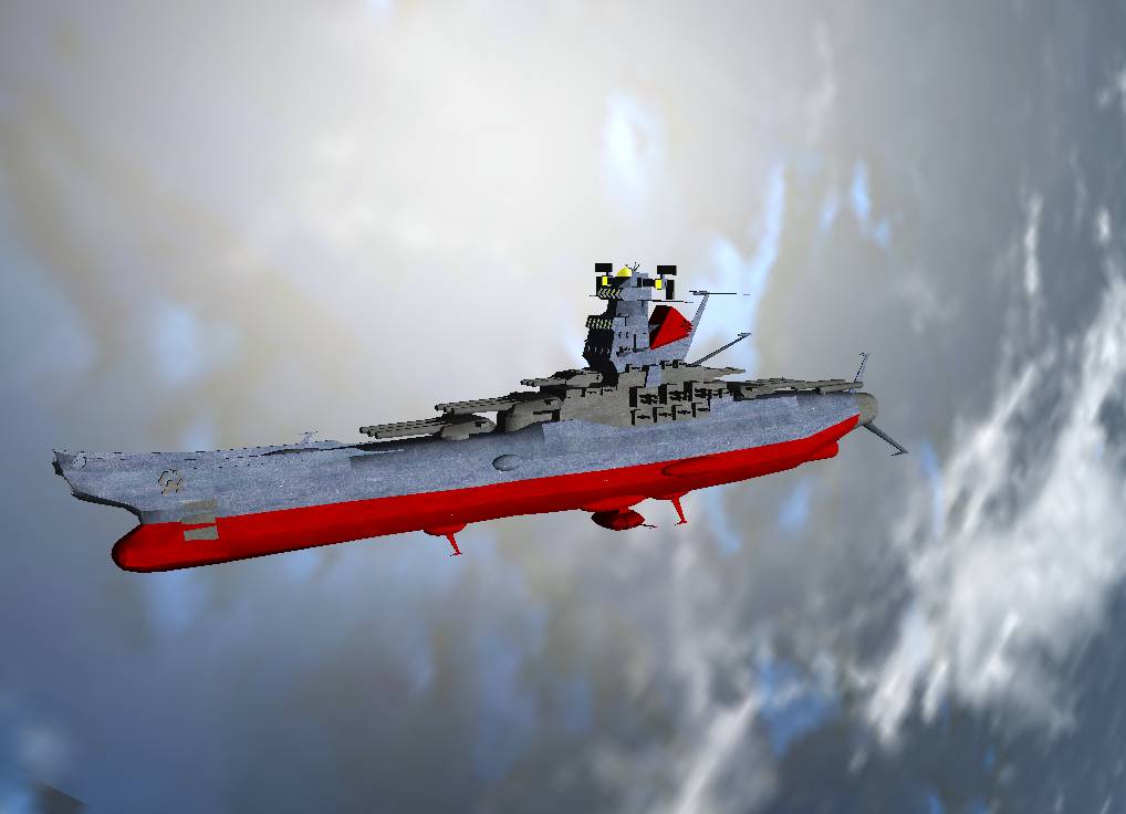 Space Battleship Yamato in orbit.