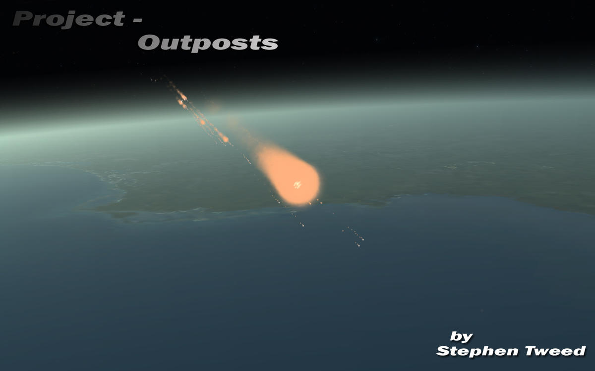 Station burns up in atmosphere - View from Orbit