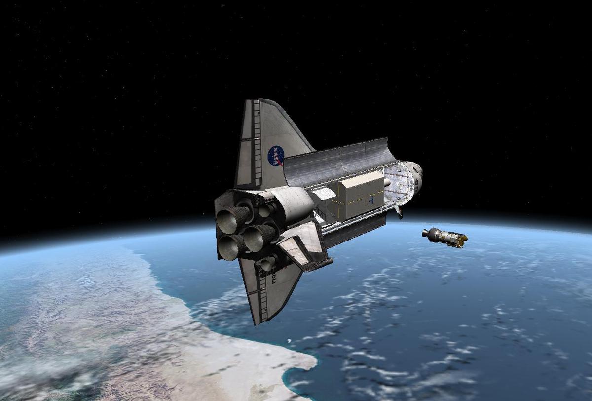 STS-107 deploys GoreSat, June 2001.