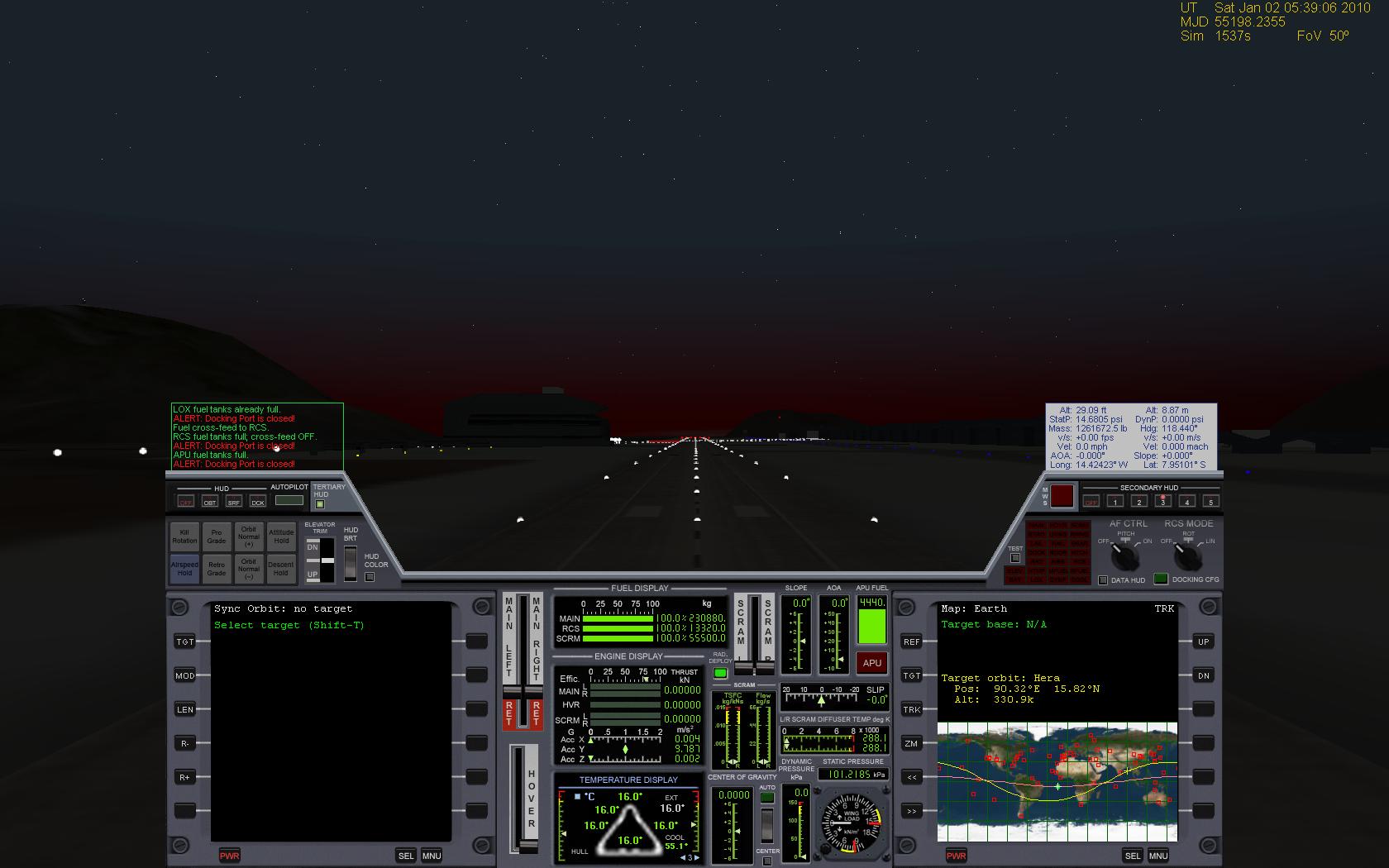 Sunrise Over Wideawake in an XR-5, several hours before take off to the station
