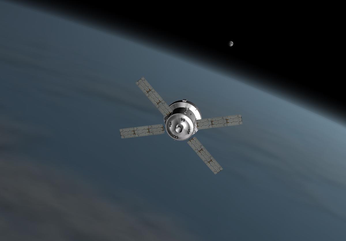 The crew of the Orion embarking on the journey to the Asteroid Redirect Vehicle.