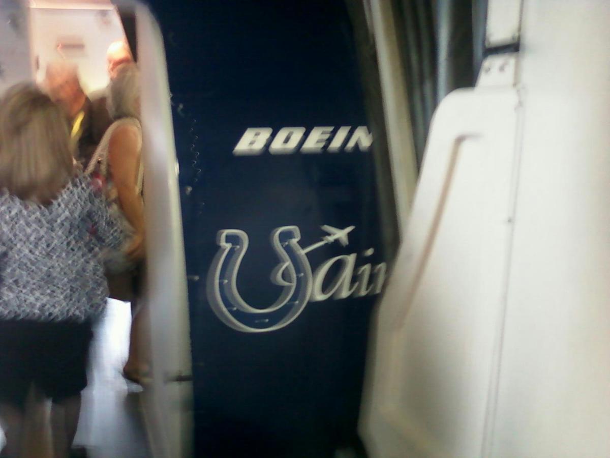 The entrance to the special Airtran "Colts" 717.