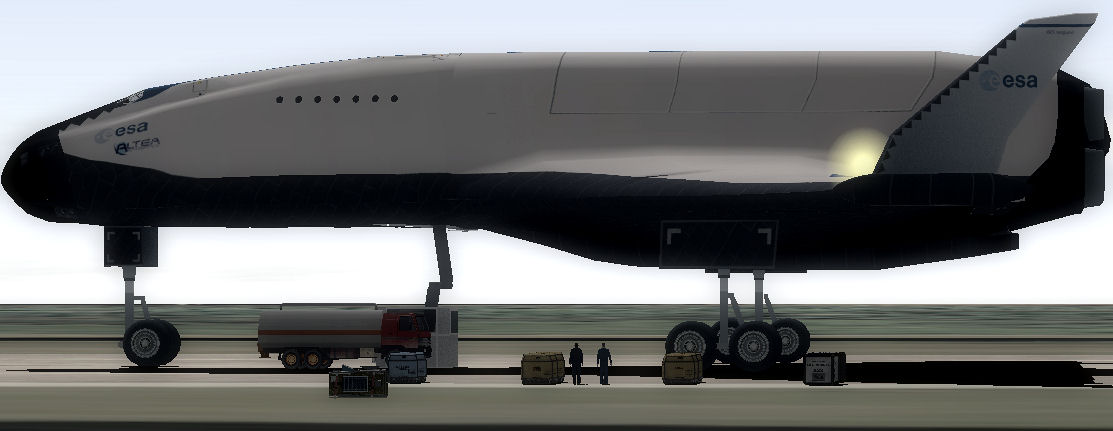 The huge ESA XR5 "Hercules" being prepared for the first supply run to the new LSS1 basecamp.